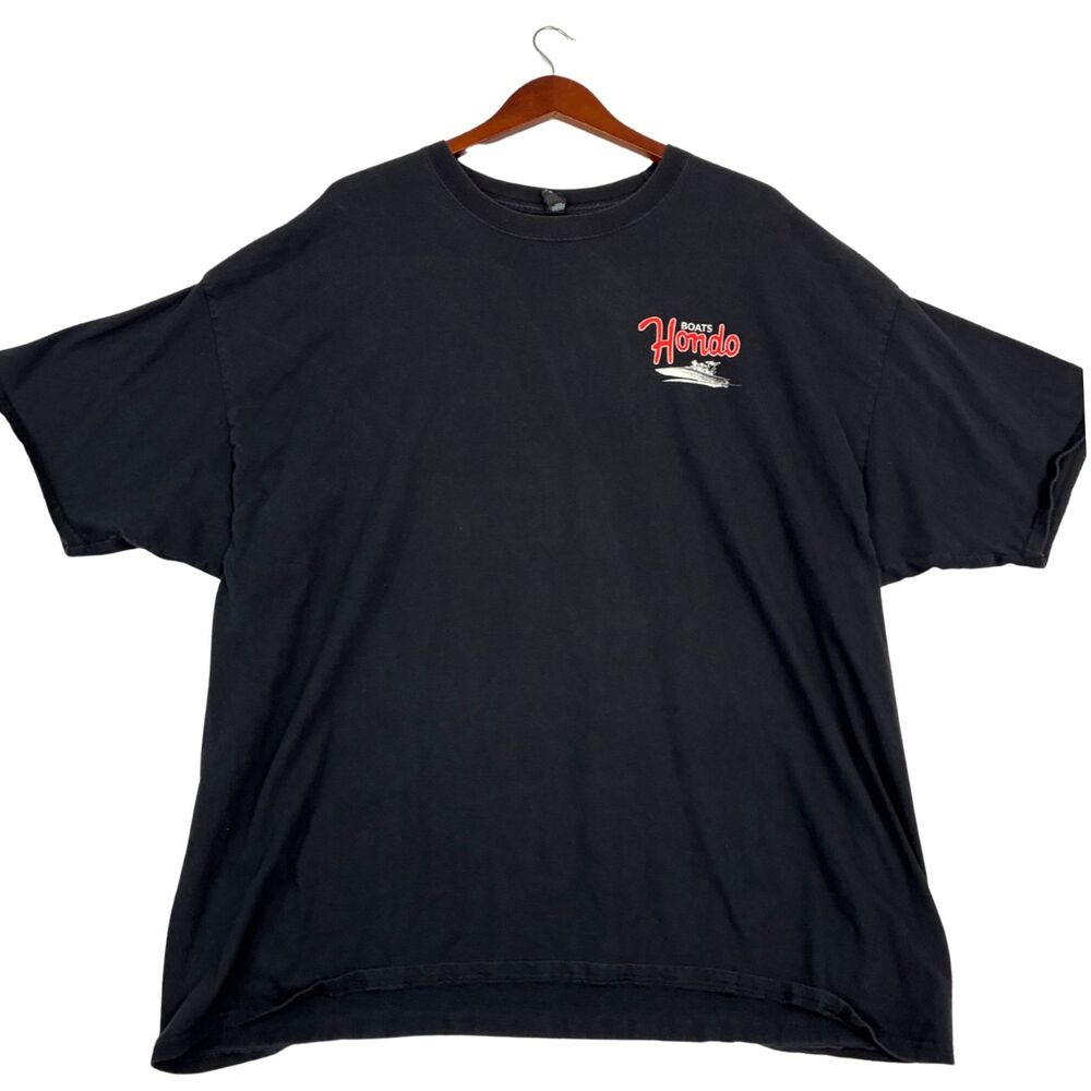 Hondo Boats High Performance T-Shirt Men's 3XL Black BEEFY-T Boat Graphic Tee
